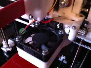 enrijecida de suporte para o ventilador mendel90 3d a impressora partes 3d print model - Mito3D