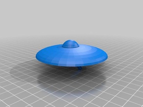 ufo landing toys games alien awsome cool makebot 3d print model - Mito3D