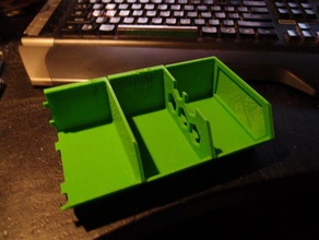 côté empilables composant bacs tiroirs du panneau louvre d'autres boîte reprap 3d print model - Mito3D