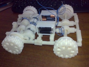 truckbot other featured mobile robot multi-part openscad 3d print model - Mito3D