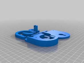 seule feuille cadenas réparé organisation 3d print model - Mito3D