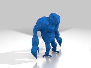 aragosta uomo vecchio-1 le creature lago erie monster nittee grittee scoppio giocattolo 3d print model - Mito3D