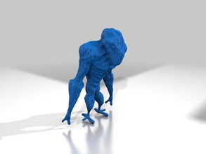 şey yaratıklar uzaylı lake erie canavar nittee grittee salgın Gölü oyuncak 3d print model - Mito3D