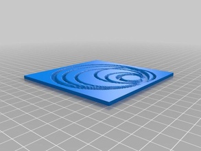 circles influence lithophane 2d art customized 3d print model - Mito3D