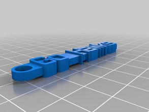 andare falchi messaggio portachiavi organizzazione personalizzato 3d print model - Mito3D