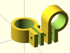 croce comune di bloccaggio del tubo sostituzione parti 3d print model - Mito3D