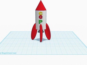 cp cohete 3d impresión 3d print model - Mito3D