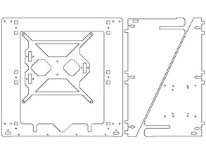 sgraber prusa i3 taglio laser 10mm 3d la stampante parti mdf 3d print model - Mito3D