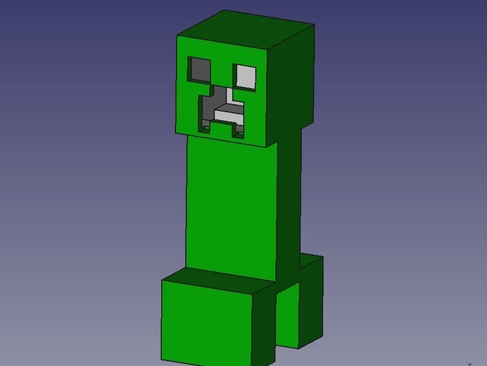 creeper les créatures freecad 3D print model - Mito3D