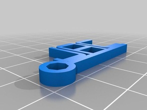 jac trousseau de démonstration porte-clés personnalisé 3d print model - Mito3D