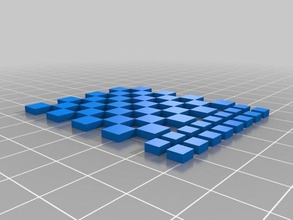 minecraft designed checkerboard toys games 3d print model - Mito3D