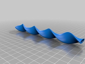waves art 3d print model - Mito3D