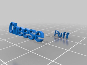formaggio soffio anelli personalizzato 3d print model - Mito3D