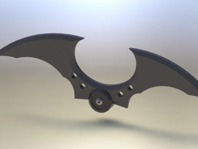 batarang oyuncaklar oyunlar arkham sığınma batman solidworks 3D print model - Mito3D