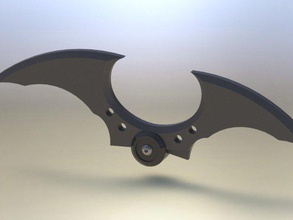 batarang brinquedos jogos arkham asilo batman solidworks 3d print model - Mito3D