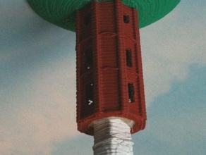 torre do relógio de roma, georgia, eua outros 3d print model - Mito3D