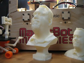 Büste buser andere scan Skulptur Kunst Kopf openscad parametric snapfit thebusers 3d print model - Mito3D