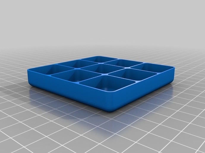 my customized square trays organization 3D print model - Mito3D