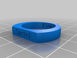 fisk rings customized 3d print model - Mito3D