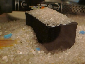rectangle grotte d'autres aquarium les poissons 3d print model - Mito3D