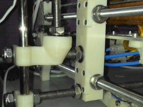 refor&atilde&secto do apoio pra rolamento prusa mendel 3d a impressora partes 3d print model - Mito3D