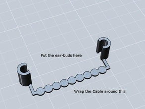 auricular-titular móvil mejor el cable los auriculares organizar 3d print model - Mito3D