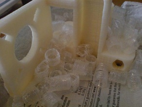 pla embalagem de amendoim 3d impressão testes o envoltório da bolha a calibração cilindro proteção gap filler 3d print model - Mito3D
