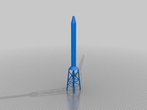 saturno launch escape tower veicoli 3d print model - Mito3D