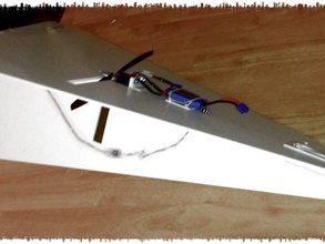 rc kağıt uçak klasik dart araç 3d print model - Mito3D