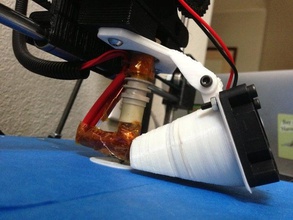 einstellbare Gebläse-Lüfter, der prusa i3 gregs wade extruder 3d Drucker - Zubehör reprap 3d print model - Mito3D