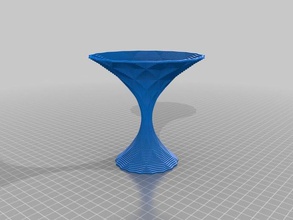 my customized polygon vase martini glass decor 3d print model - Mito3D