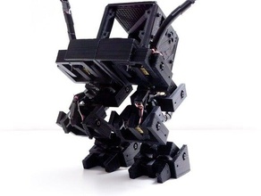 prodos robô bípede outros 3d arduino rolamento o blender derive88 eletrônica experimento destaque móvel multi-part printbot robótica supportless walker 3d print model - Mito3D