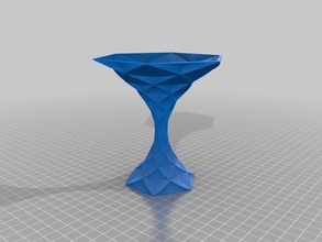 my customized polygon vase hexagonal martini glass decor 3d print model - Mito3D