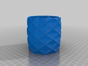 polygone petit gobelet décor personnalisé 3d print model - Mito3D