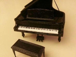 piano à queue modèles 3d print model - Mito3D
