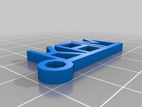 aile-Anahtarlık özelleştirilmiş 3d print model - Mito3D