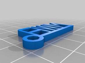 awm-portachiavi i portachiavi personalizzato 3d print model - Mito3D