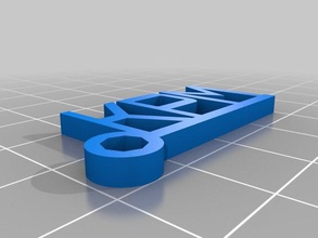 kpmkeychain chaveiros personalizado 3d print model - Mito3D