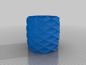 polygone xl gobelet décor personnalisé 3d print model - Mito3D
