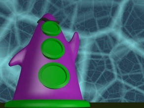 purple tentacle other 3d character fun game gaming lucasarts toy 3d print model - Mito3D