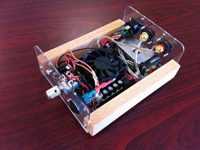 amplifier case audio box diy sound speakers transducers 3d print model - Mito3D