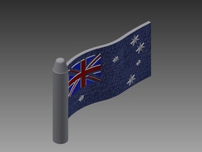 bandiera australiana i segni loghi 3d print model - Mito3D