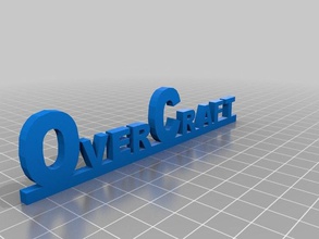 overcraft logo 3d drucken 3d print model - Mito3D