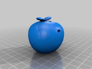 colar maçã acessórios 3d print model - Mito3D