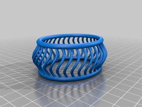 my customized twist bracelet designer small bracelets 3d print model - Mito3D