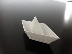little paper boat v01 sculptures folding 3d print model - Mito3D