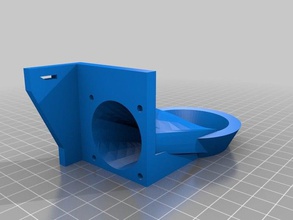 bukoschnozzle redux v2 3d printer accessories bukobot circular fan mount pla 3d print model - Mito3D
