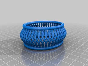 mon personnalisés twist bracelet designer petite bracelets 3d print model - Mito3D