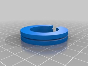 45mm c-ring mm iç yarıçap dış Ara edison vidalı ampul monte edin yedek parçalar 3d print model - Mito3D