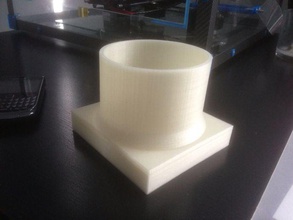 100mm 110mm rectangle 90mm round pipe adapter other ducting piping square 3d print model - Mito3D